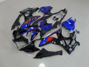 Alienígena Azul & Blanco 2009-2014 S1000RR Carenados Moto