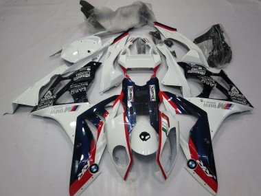 Alienígena Azul & Blanco 2009-2014 S1000RR Carenados Moto