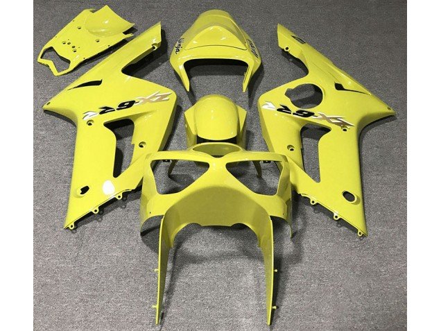 Amarillo Brillante 2003-2004 ZX6R Carenados Moto Amarillo Brillante 2003-2004 ZX6R Carenados Moto