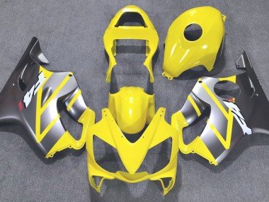 Amarillo & Plata Mate 2001-2003 CBR600 F4i Carenados Moto