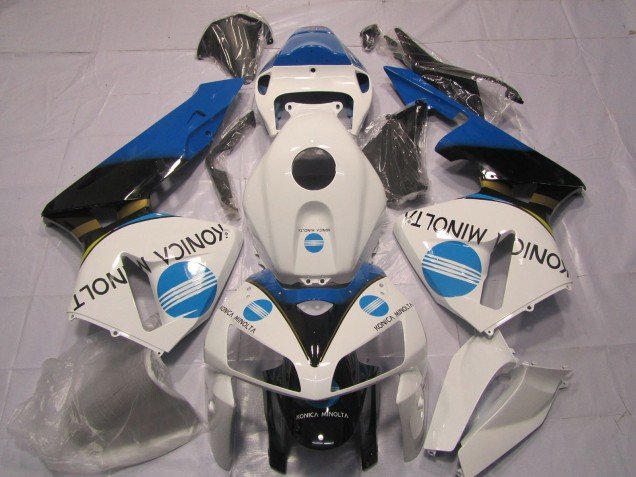 Azul Claro Konica Minolta 2005-2006 CBR600RR Carenados Moto Azul Claro Konica Minolta 2005-2006 CBR600RR Carenados Moto