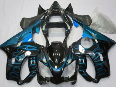 Azul Claro Llama 2001-2003 CBR600 F4i Carenados Moto
