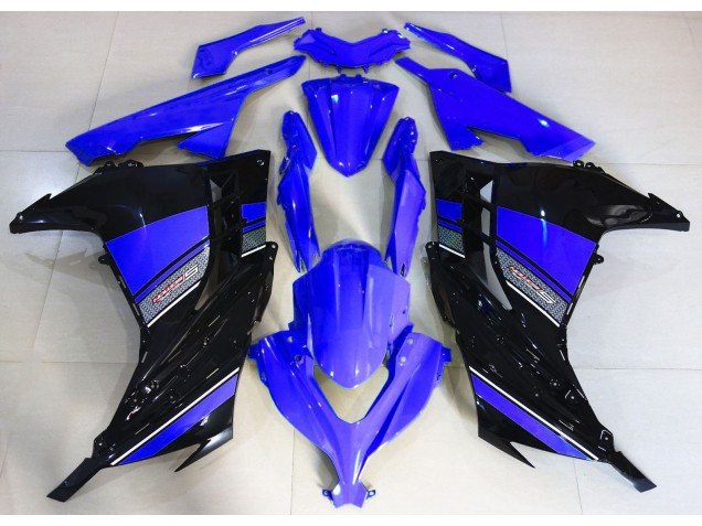 Azul Medianoche & Negro 2013-2018 Ninja 300 Carenados Moto