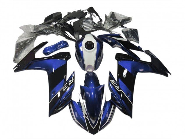 Azul & Negro Brillante 2015-2018 R3 Carenados Moto