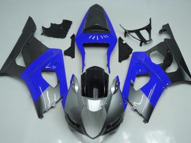 Azul Plata & Negro 2003-2004 GSXR 1000 Carenados Moto