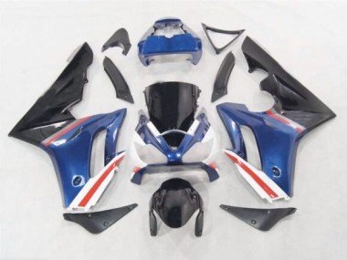 Azul / Rojo & Blanco 2006-2008 Daytona 675 Carenados Moto