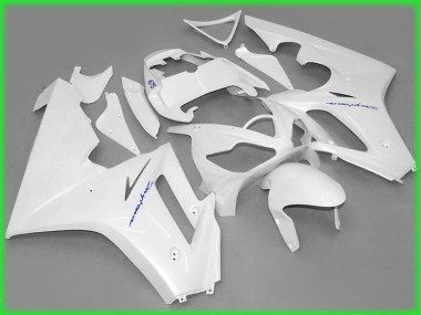 Blanco Brillante 2006-2008 Daytona 675 Carenados Moto
