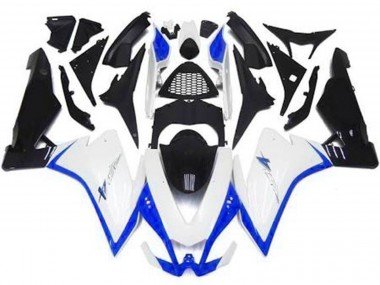 Blanco Brillante & Azul 2010-2015 RSV4 1000 Carenados Moto