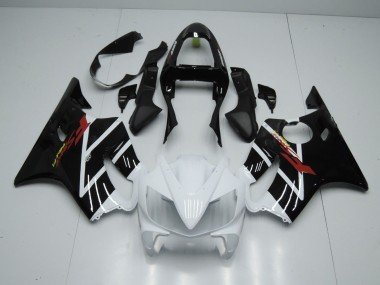 Blanco Brillante & Negro 2001-2003 CBR600 F4i Carenados Moto
