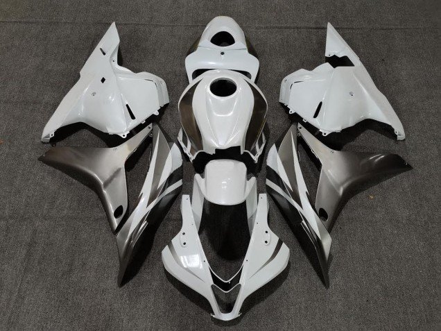 Blanco Brillo & Plata 2009-2012 CBR600RR Carenados Moto Blanco Brillo & Plata 2009-2012 CBR600RR Carenados Moto