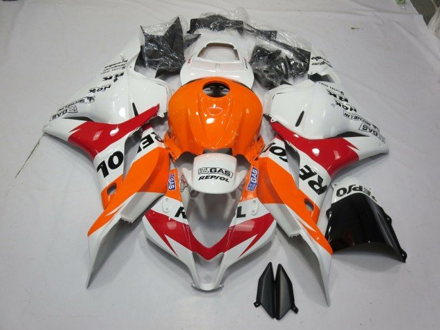 Blanco Naranja Repsol 2009-2012 CBR600RR Carenados Moto Blanco Naranja Repsol 2009-2012 CBR600RR Carenados Moto