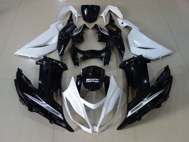 Blanco Perla & Negro 2013-2018 ZX6R Carenados Moto