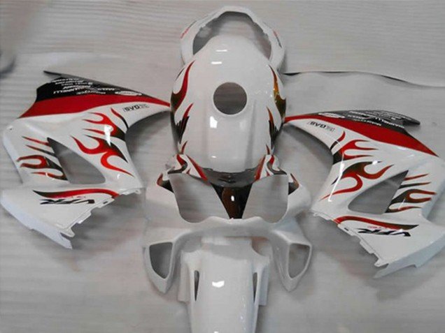 Blanco Rojo Llama 2002-2012 VFR800 Carenados Moto Blanco Rojo Llama 2002-2012 VFR800 Carenados Moto