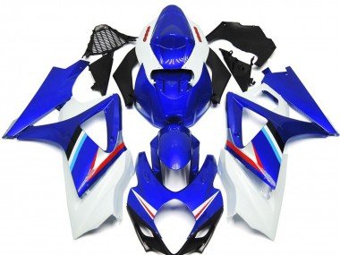 Brillo Azul & Blanco 2007-2008 GSXR 1000 Carenados Moto