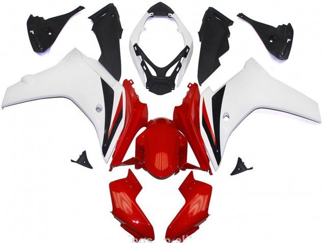 Brillo Rojo & Blanco 2011-2012 CBR600F Carenados Moto Brillo Rojo & Blanco 2011-2012 CBR600F Carenados Moto