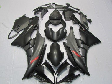 Calcomanía Roja Negra Mate 2006-2007 R6 Carenados Moto