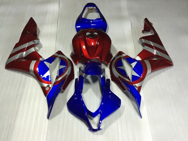 Capitan America 2007-2008 CBR600RR Carenados Moto Capitan America 2007-2008 CBR600RR Carenados Moto
