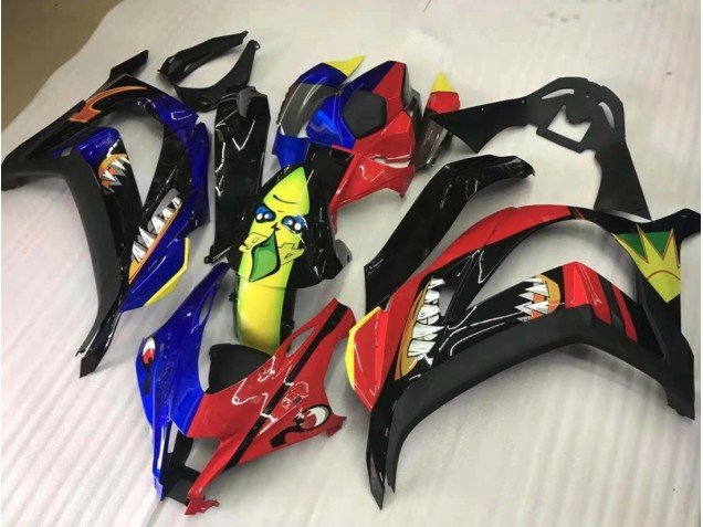 Compartir Rojo & Azul 2016-2019 ZX10R Carenados Moto Compartir Rojo & Azul 2016-2019 ZX10R Carenados Moto
