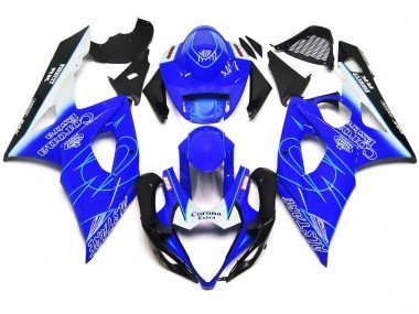 Estilo Corona Azul & Blanco 2005-2006 GSXR 1000 Carenados Moto