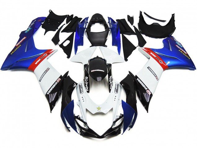 Logotipos Personalizados Con Azul & Rojo 2011-2024 GSXR 600-750 Carenados Moto Logotipos Personalizados Con Azul & Rojo 2011-2024 GSXR 600-750 Carenados Moto