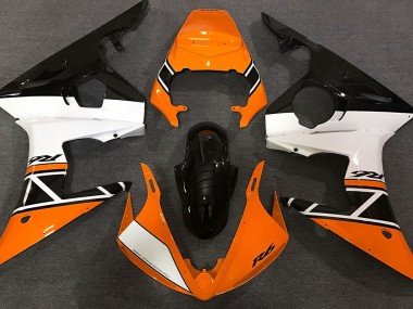 Naranja Blanco & Negro 2003-2004 R6 Carenados Moto