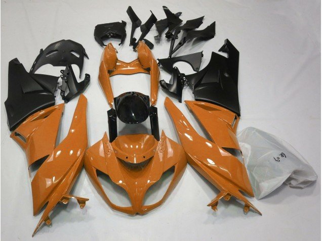 Naranja Brillante & Negro 2009-2012 ZX6R Carenados Moto