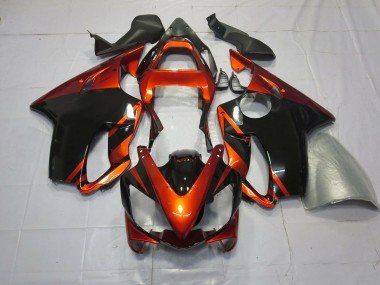 Naranja Intenso & Negro 2001-2003 CBR600 F4i Carenados Moto