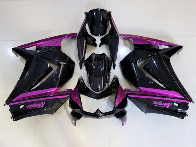 Negro Brillante & Morado 2008-2012 Ninja 250 Carenados Moto Negro Brillante & Morado 2008-2012 Ninja 250 Carenados Moto
