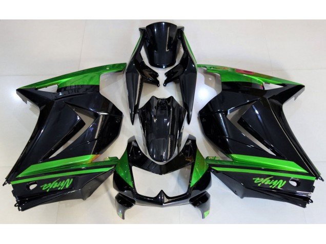 Negro Brillante & Verde 2008-2012 Ninja 250 Carenados Moto Negro Brillante & Verde 2008-2012 Ninja 250 Carenados Moto