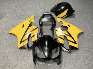 Negro Mate & Amarillo 2001-2003 CBR600 F4i Carenados Moto