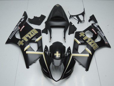 Negro Mate Rizla 2003-2004 GSXR 1000 Carenados Moto