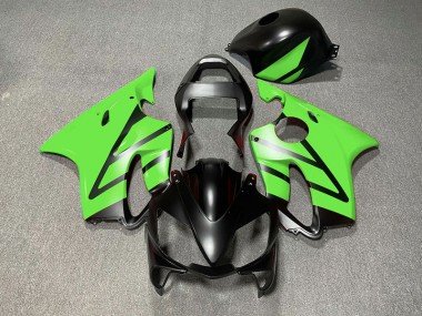 Negro Mate & Verde 2001-2003 CBR600 F4i Carenados Moto