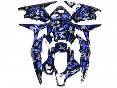 Nieve Azul Oscuro Camuflaje 2009-2012 CBR600RR Carenados Moto