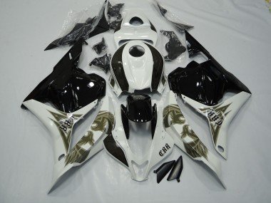 Oro Negro & Blanco 2009-2012 CBR600RR Carenados Moto