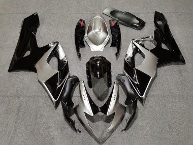 Plata & Negro 2005-2006 GSXR 1000 Carenados Moto