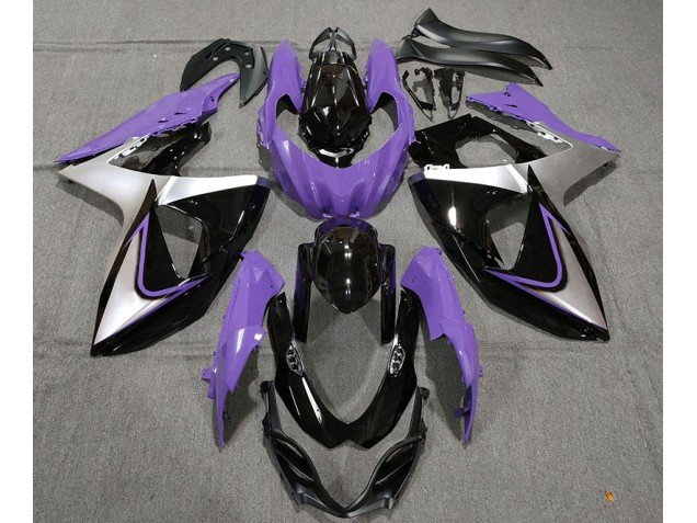 Púrpura Plata & Negro 2009-2016 GSXR 1000 Carenados Moto Púrpura Plata & Negro 2009-2016 GSXR 1000 Carenados Moto