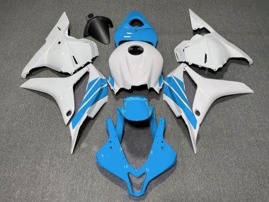 Raya Lateral Azul Claro & Blanca 2009-2012 CBR600RR Carenados Moto