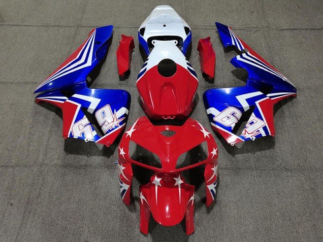 Rojo Blanco & Azul 69 2005-2006 CBR600RR Carenados Moto Rojo Blanco & Azul 69 2005-2006 CBR600RR Carenados Moto