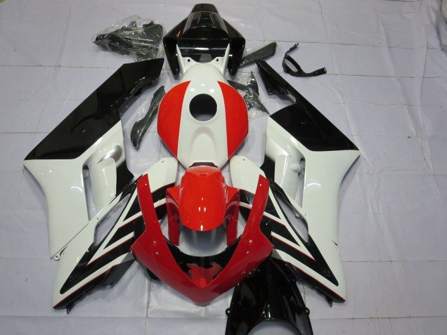 Rojo Blanco & Negro 2004-2005 CBR1000RR Carenados Moto