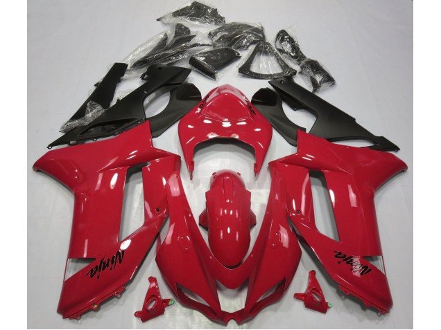 Rojo Brillante 2007-2008 ZX6R Carenados Moto