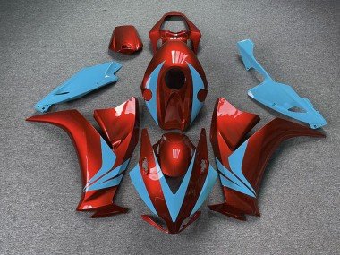 Rojo Brillante & Azul Claro 2012-2016 CBR1000RR Carenados Moto