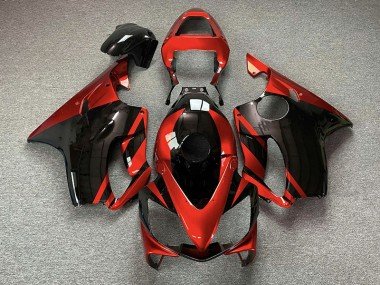 Rojo Brillante & Negro 2001-2003 CBR600 F4i Carenados Moto