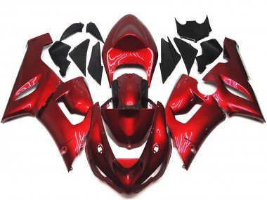 Rojo Granate 2005-2006 ZX6R Carenados Moto