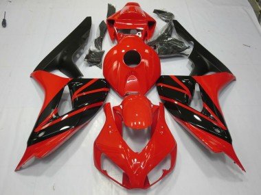 Rojo & Negro 2006-2007 CBR1000RR Carenados Moto