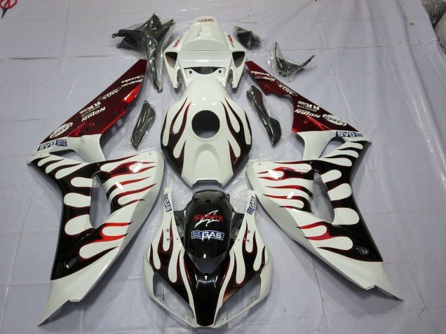 Rojo & Negro Llama 2006-2007 CBR1000RR Carenados Moto