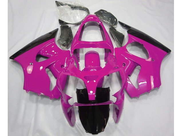Rosa Brillante & Negro 2000-2002 ZX6R Carenados Moto Rosa Brillante & Negro 2000-2002 ZX6R Carenados Moto