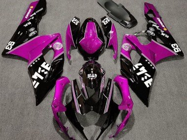 Rosa Brillante & Negro Personalizado 2005-2006 GSXR 1000 Carenados Moto