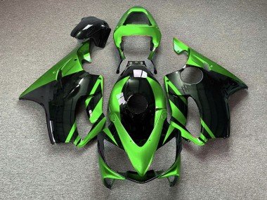 Verde Brillante & Negro 2001-2003 CBR600 F4i Carenados Moto