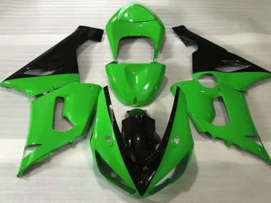 Verde Brillante & Negro 2005-2006 ZX6R Carenados Moto
