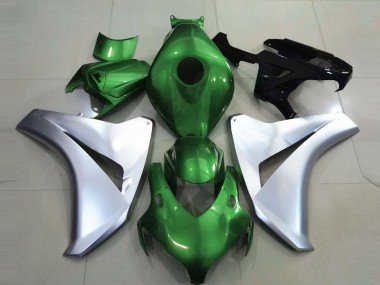 Verde Brillante & Plata 2008-2011 CBR1000RR Carenados Moto